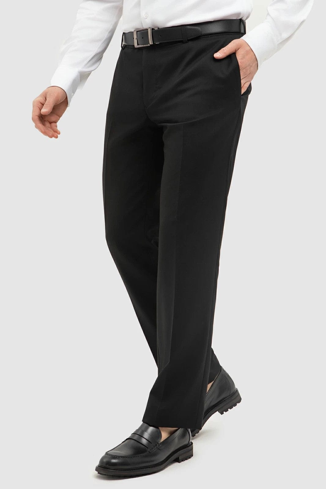 aesido Men's Black Business Casual Pants