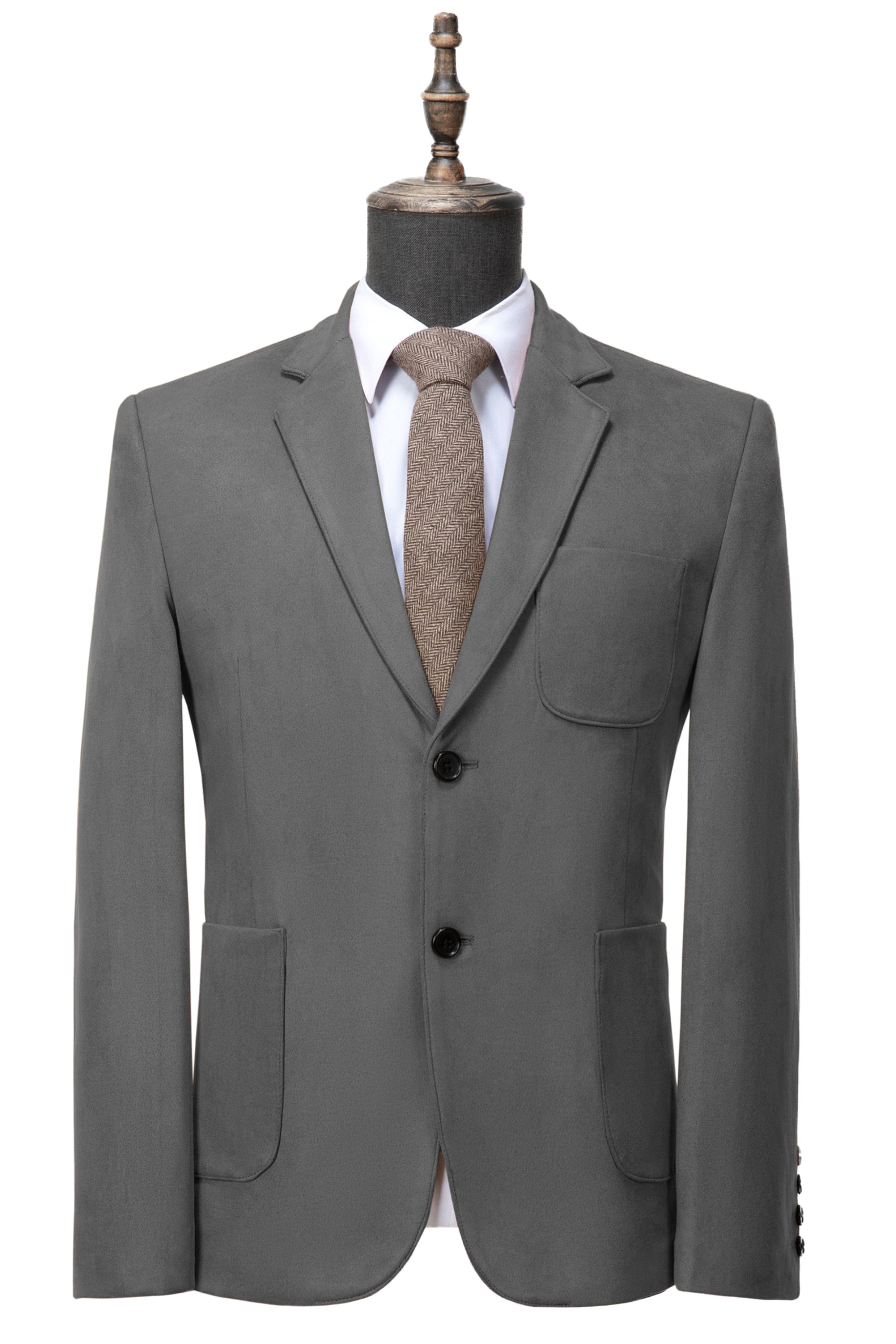 aesido Men's Business Casual Notch Lapel Blazer