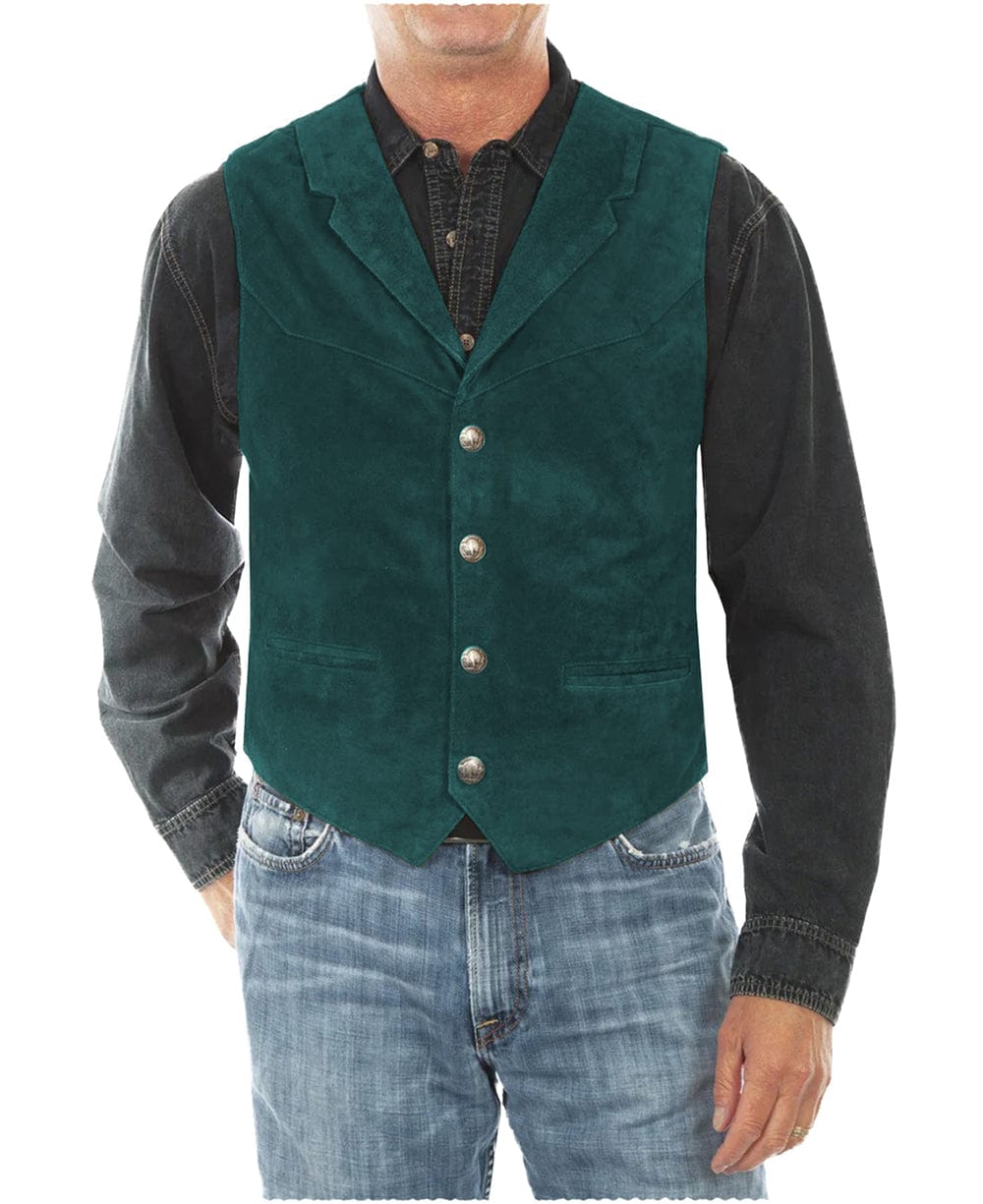 aesido Men's Vest Notch Lapel Waistcoat