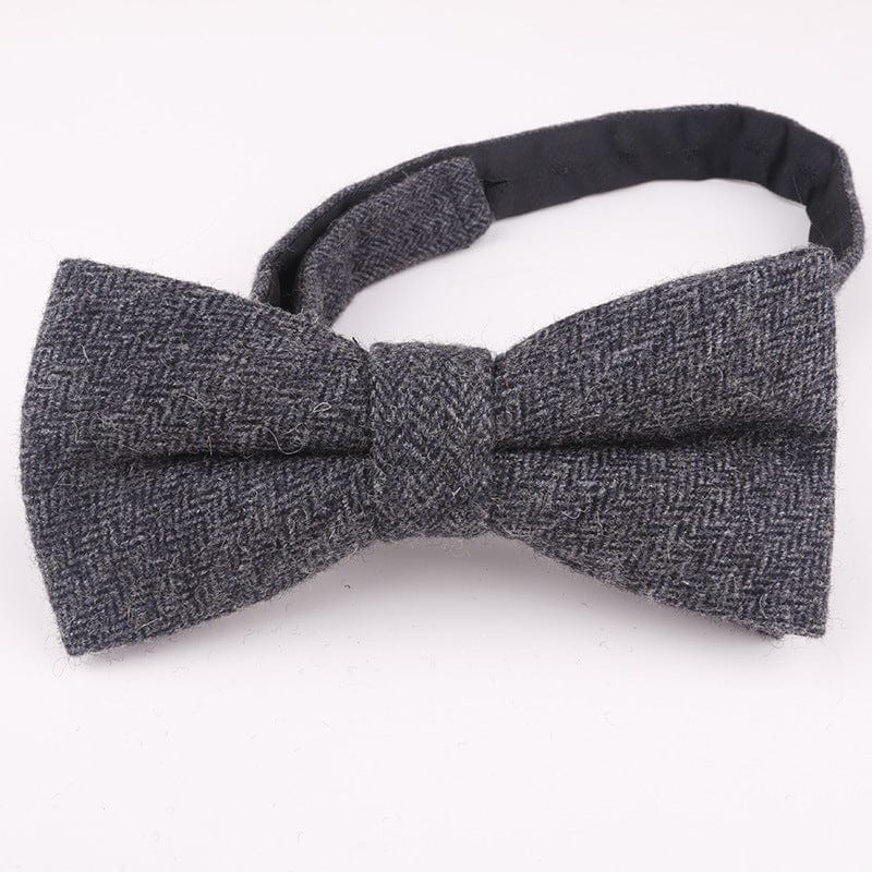 aesido Men's Vintage Classical Design Herringbone Bow Tie